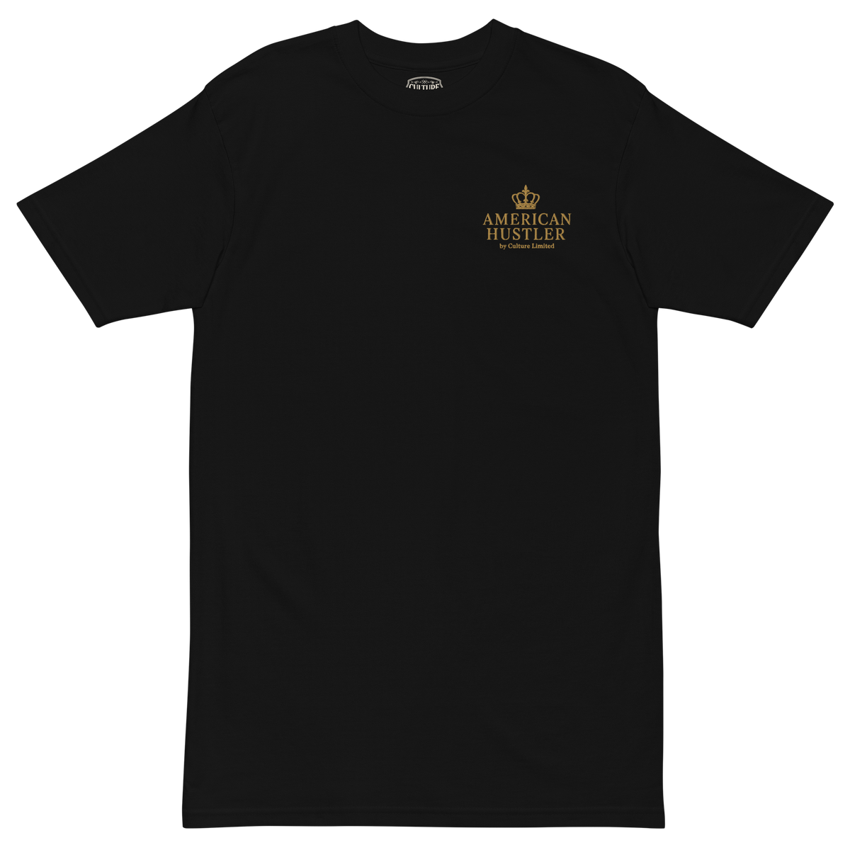 American Hustler embroidered premium heavyweight tee - product view 3
