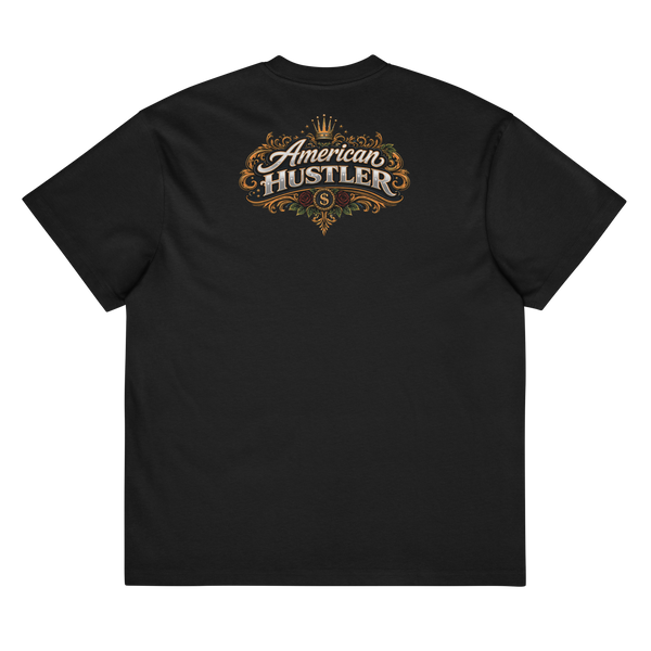 American Hustler vintage black and gold heavyweight box tee - product view 1