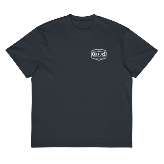 NYC Skyline Culture Script Box Tee - Culture Limited Edition Tees