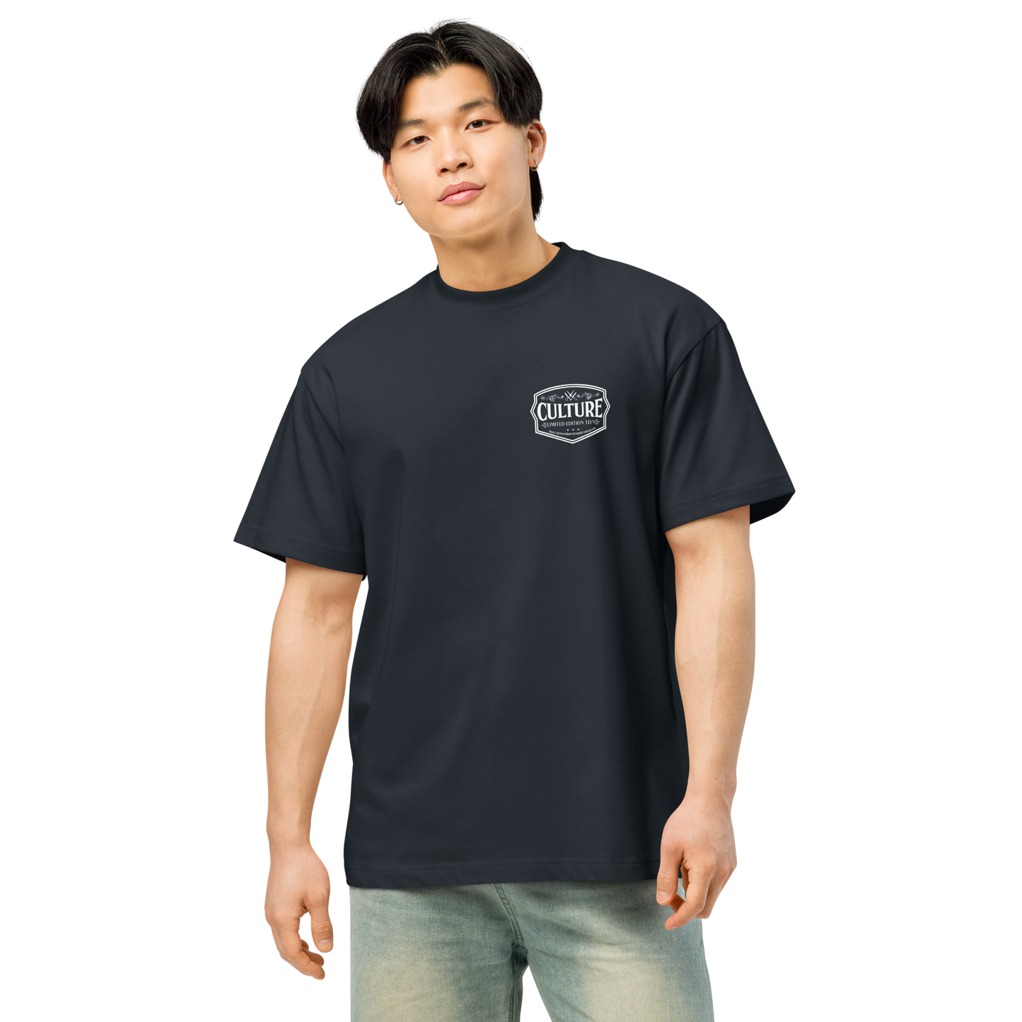 NYC Skyline Culture Script Box Tee