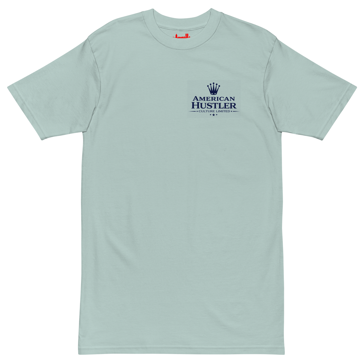 American Hustler Heavyweight Crest Tee, Blue Crest Edition