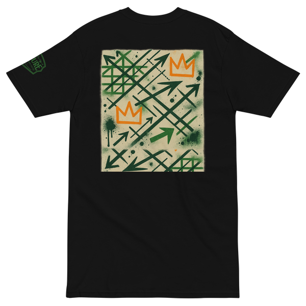 Arrows and Crowns heavyweight graphic tee by Culture Limited - product view 1