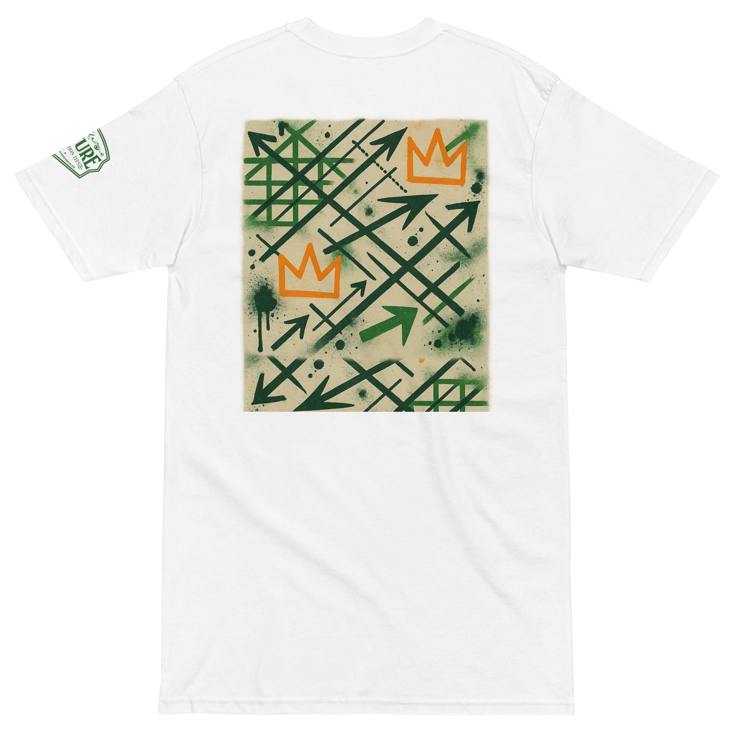 Basquiat Arrows & Crowns Heavyweight Tee — Fly Era Undefeated Jordan Match - Culture Limited Edition Tees