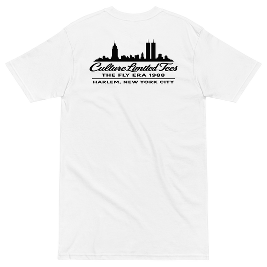 Twin Flames 88 Heavyweight Tee - White with Black - Culture Limited Edition Tees