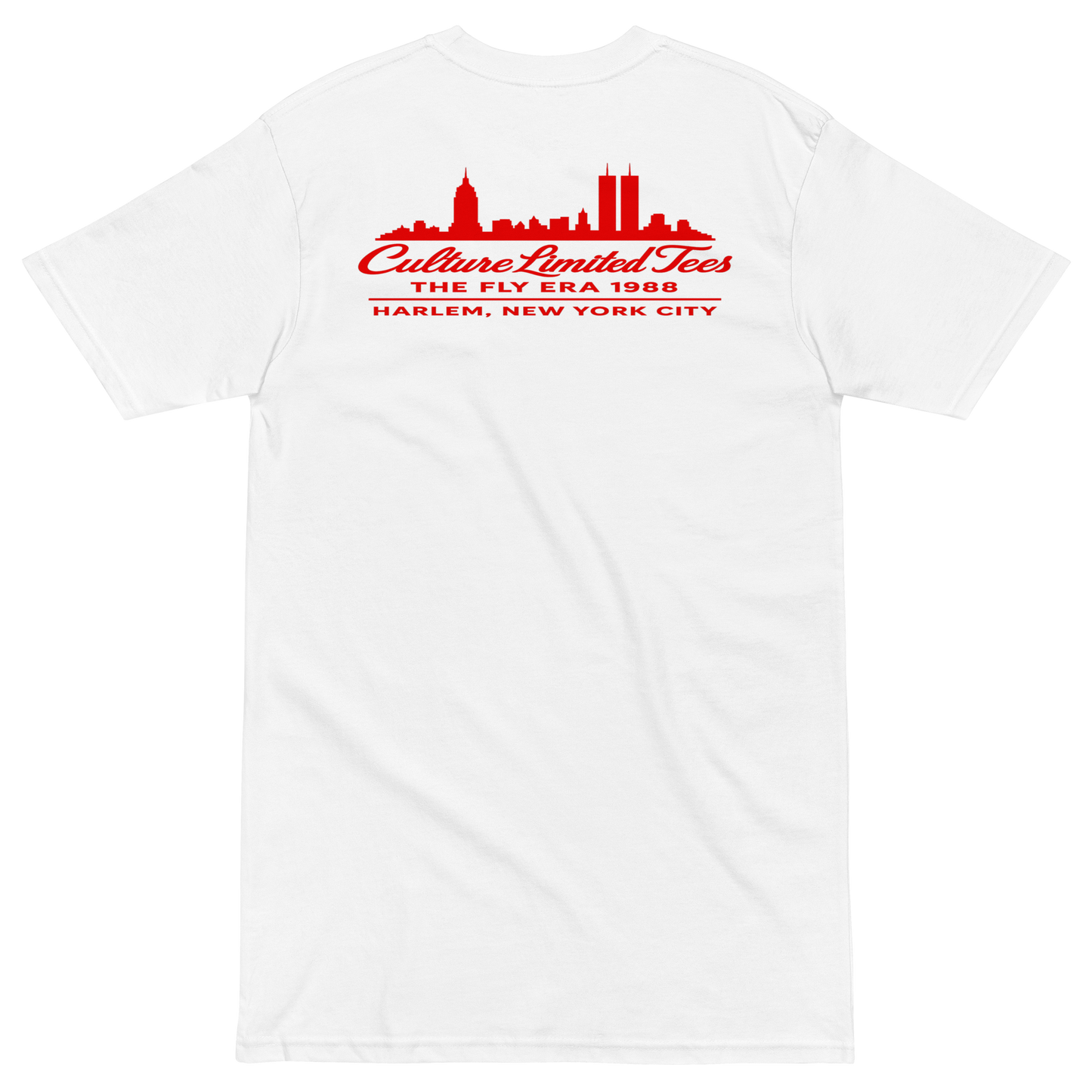 Twin Flames 88 Heavyweight Tee - White with Red - Culture Limited Edition Tees