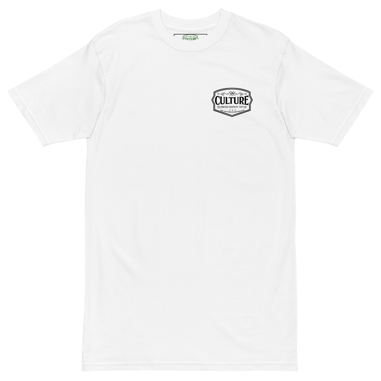 Twin Flames 88 Heavyweight Tee - White with Black - Culture Limited Edition Tees