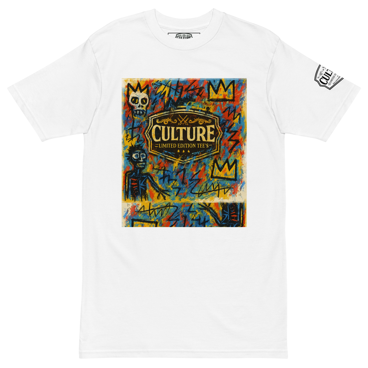 Culture Limited “Basquiat Spectrum” Heavyweight Tee – Men’s Oversized Streetwear - Culture Limited Edition Tees