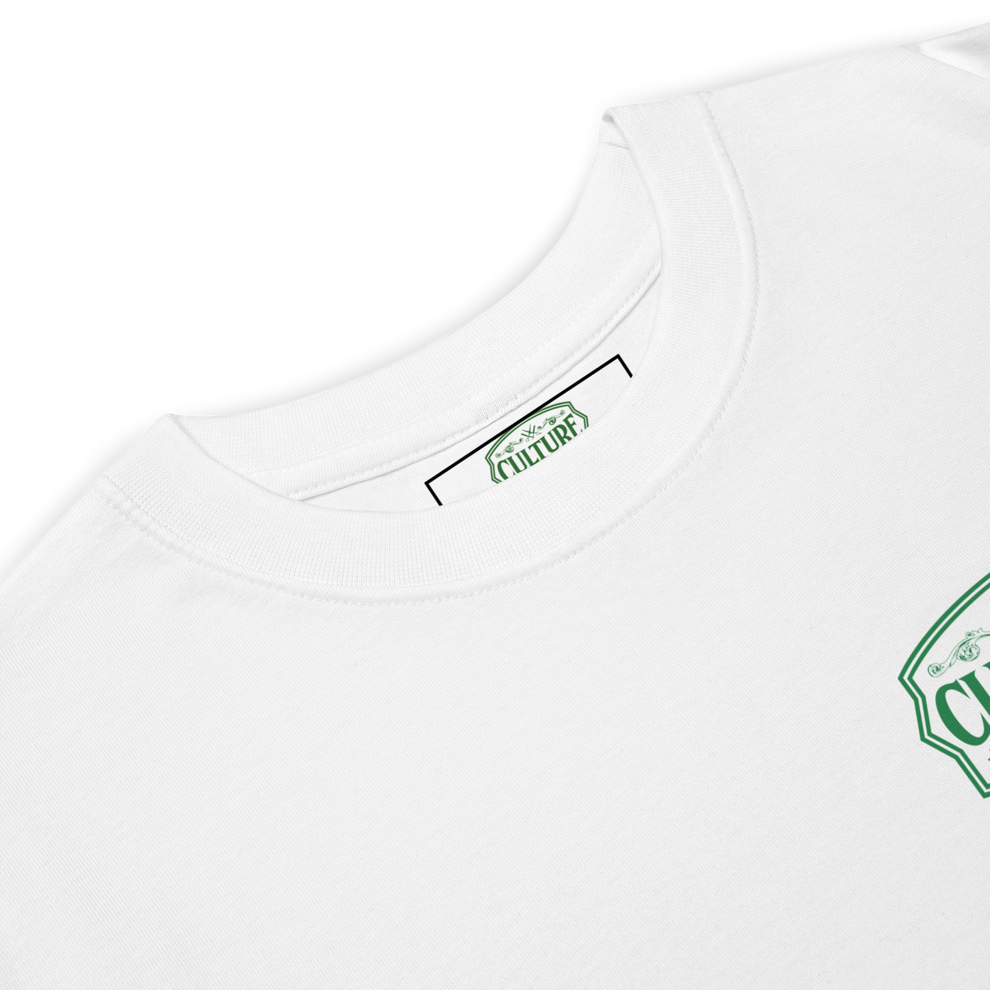 Twin Flames 88 Heavyweight Tee - White with Green - Culture Limited Edition Tees