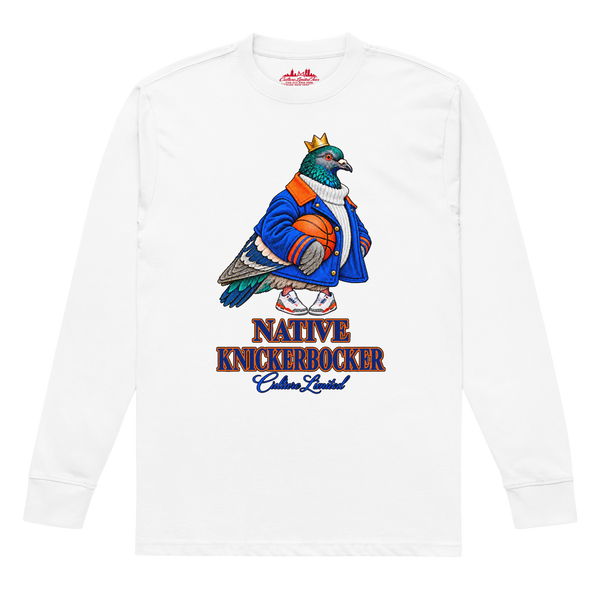 Native Knickerbocker heavyweight long sleeve White, front