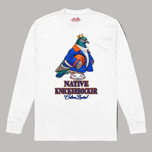 Native Knickerbocker heavyweight long sleeve White, front