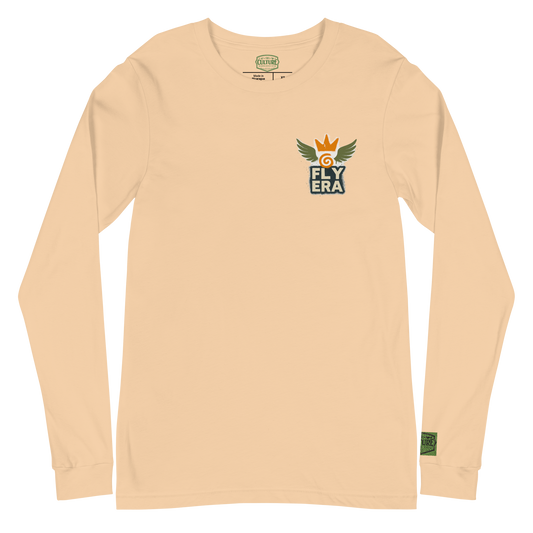 Fly Era Long Sleeve Tee — Olive Logo (Sand) - Culture Limited Edition Tees
