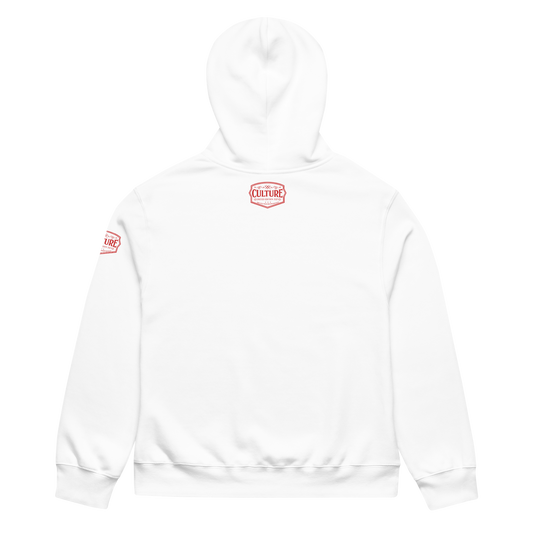 Bimmer Culture Oversized Heavyweight Hoodie White - Culture Limited Edition Tees
