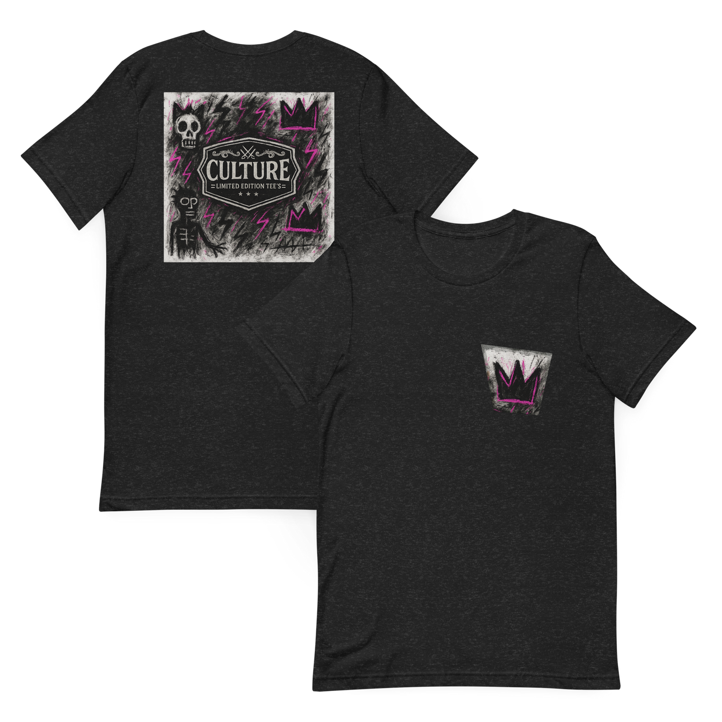 Basquiat Noir Tee - Culture Limited Edition Tees