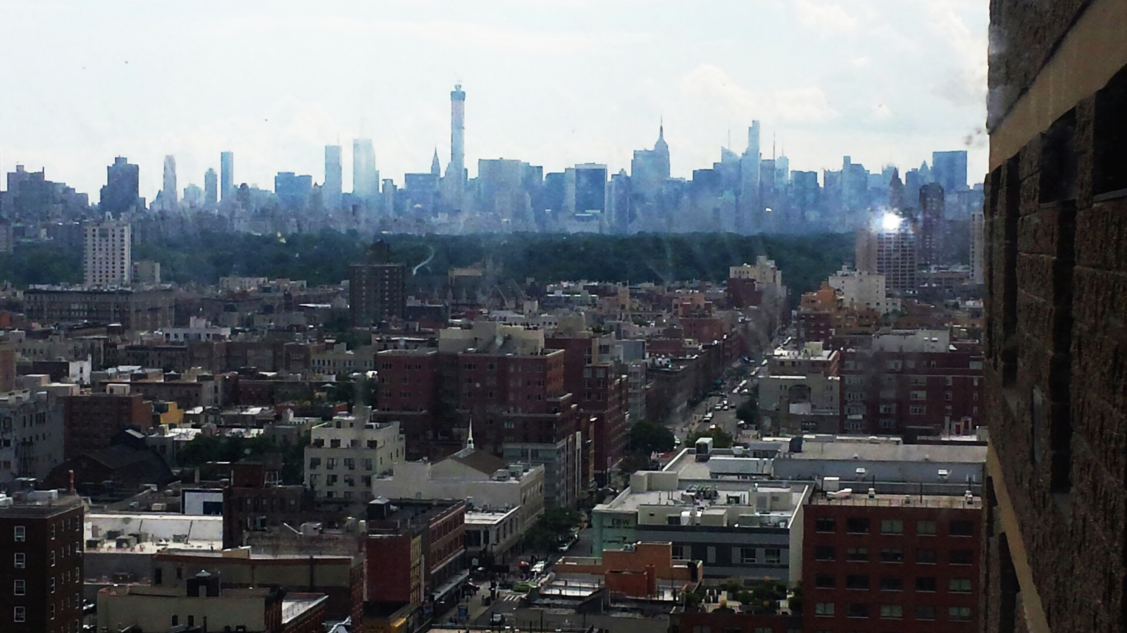 1980s Harlem skyline looking south from 8th Avenue for Culture Limited From Harlem to the World
