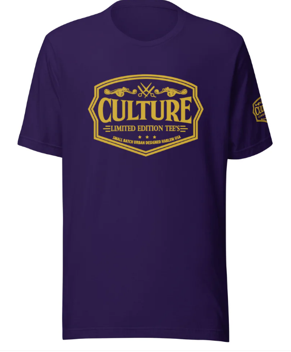Purple and Gold Logo Tee