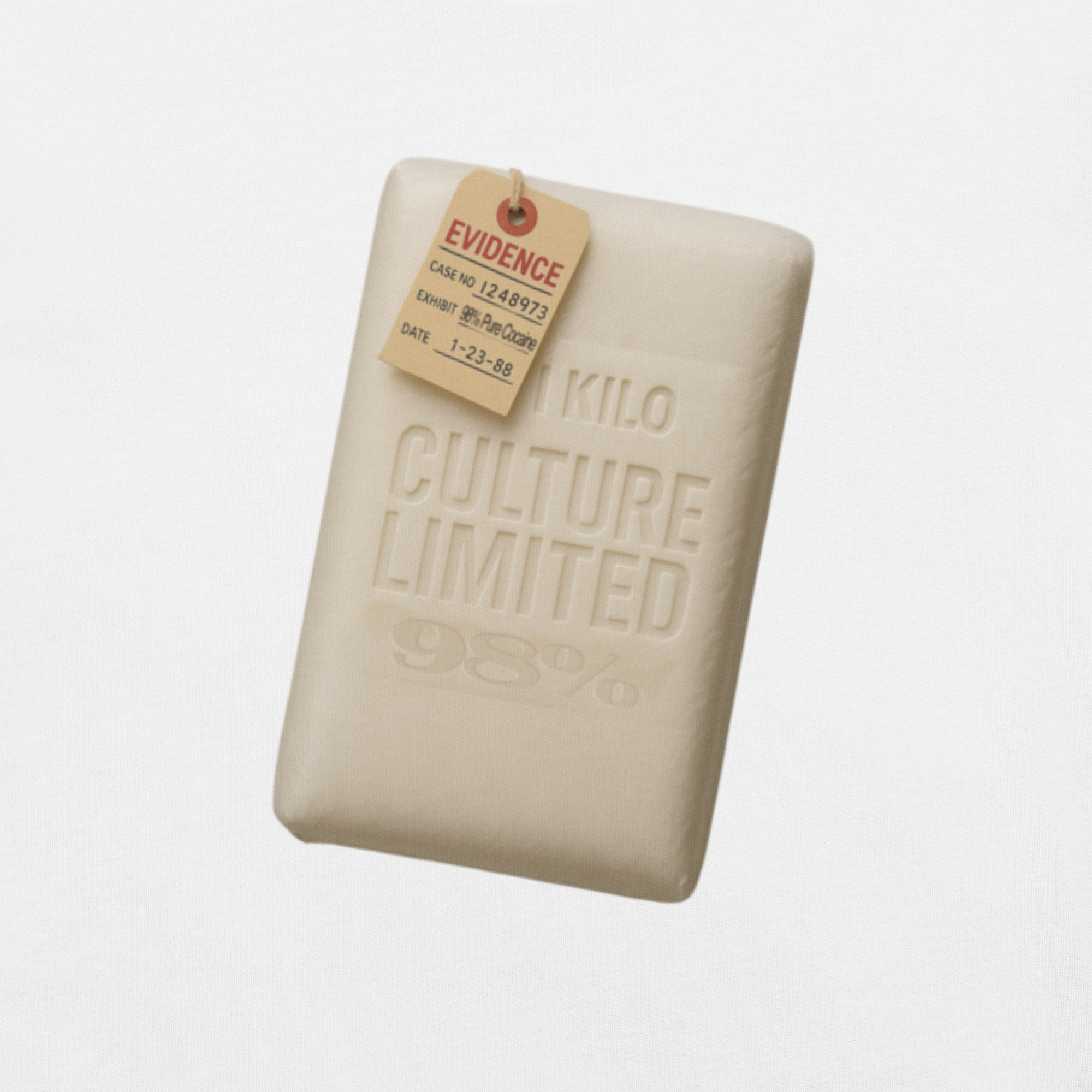 Culture Limited “1 Kilo Cocaine Brick” Graphic Tee – Authentic Design - Culture Limited Edition Tees