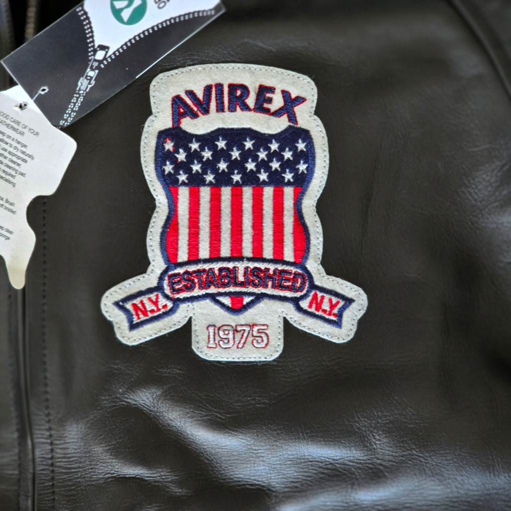 Culture Limited x Avirex | French Calfskin Leather Bomber Jacket