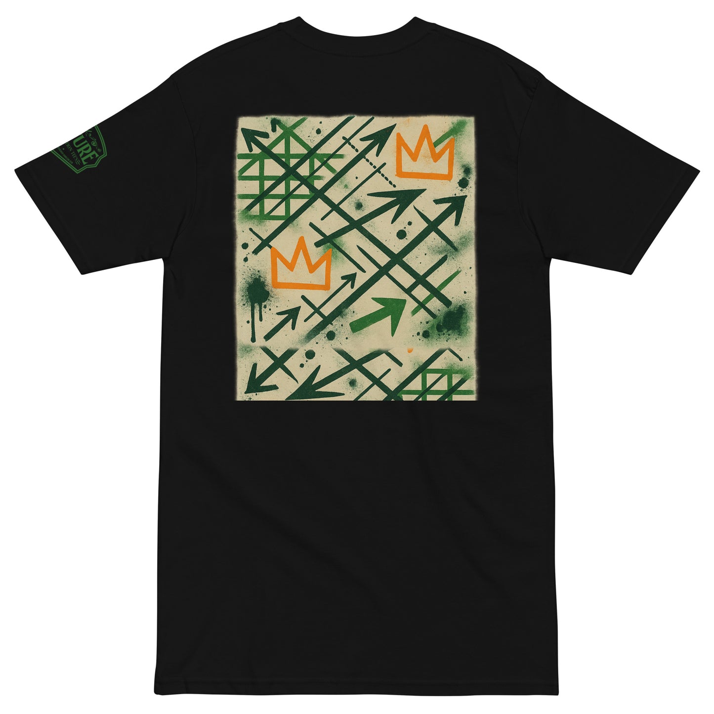 Basquiat Arrows & Crowns Heavyweight Tee — Fly Era Undefeated Jordan Match - Culture Limited Edition Tees