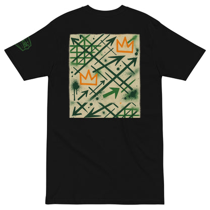 Basquiat Arrows & Crowns Heavyweight Tee — Fly Era Undefeated Jordan Match - Culture Limited Edition Tees