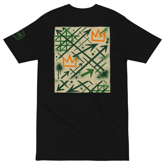 Basquiat Arrows & Crowns Heavyweight Tee — Fly Era Undefeated Jordan Match - Culture Limited Edition Tees