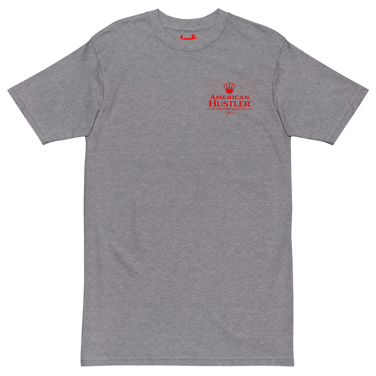 American Hustler Heavyweight Crest Tee, Red Crown Edition