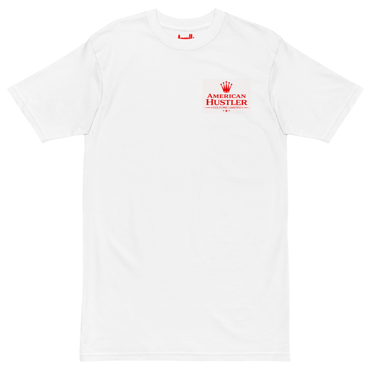 American Hustler Red Crown heavyweight crest tee - product view 3