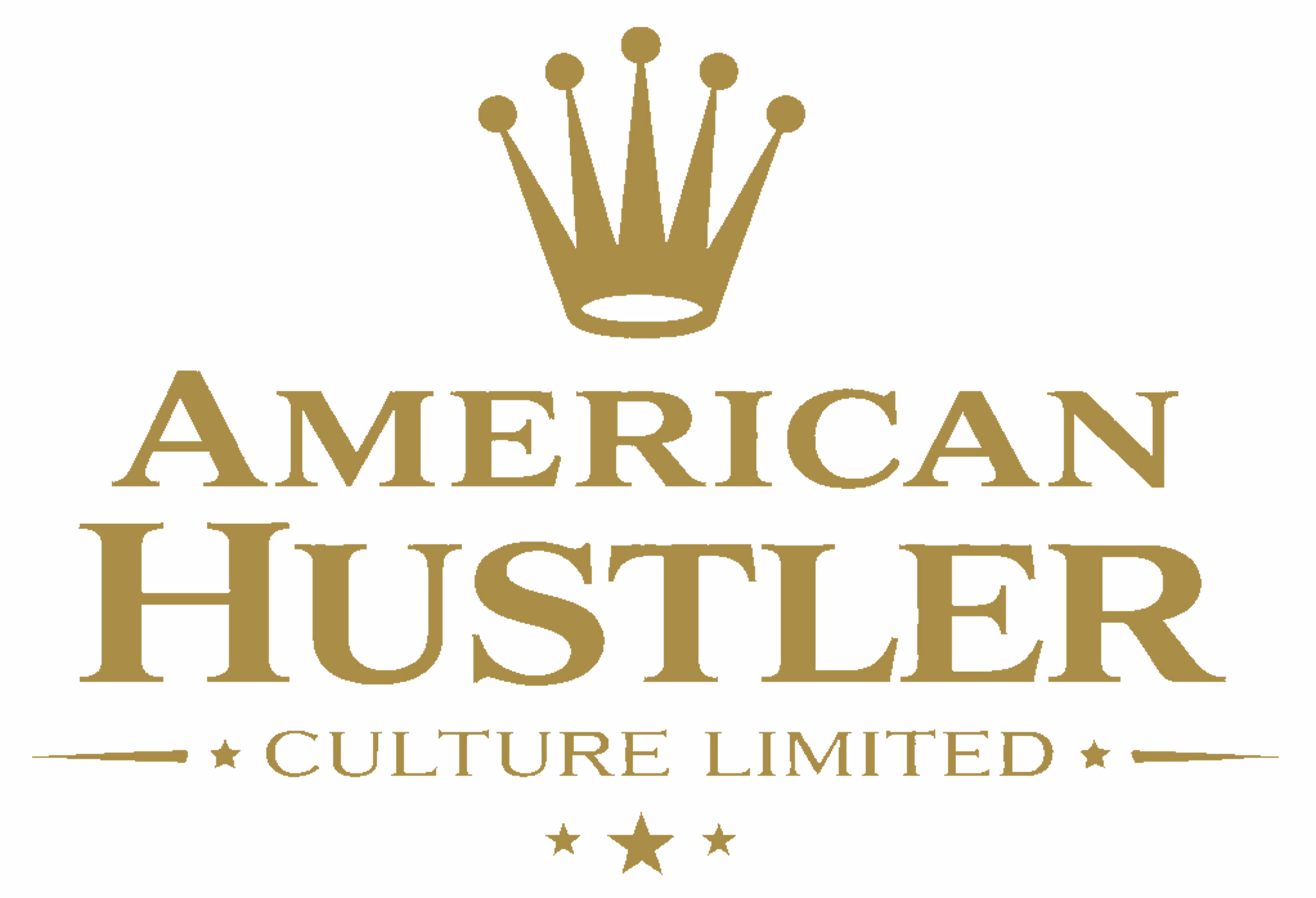 American Hustler Crown Tee – Vintage Black & Cream Edition