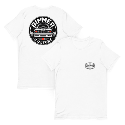 Bimmer Culture E30 Tee – Back Print with Front Logo Hit - Culture Limited Edition Tees