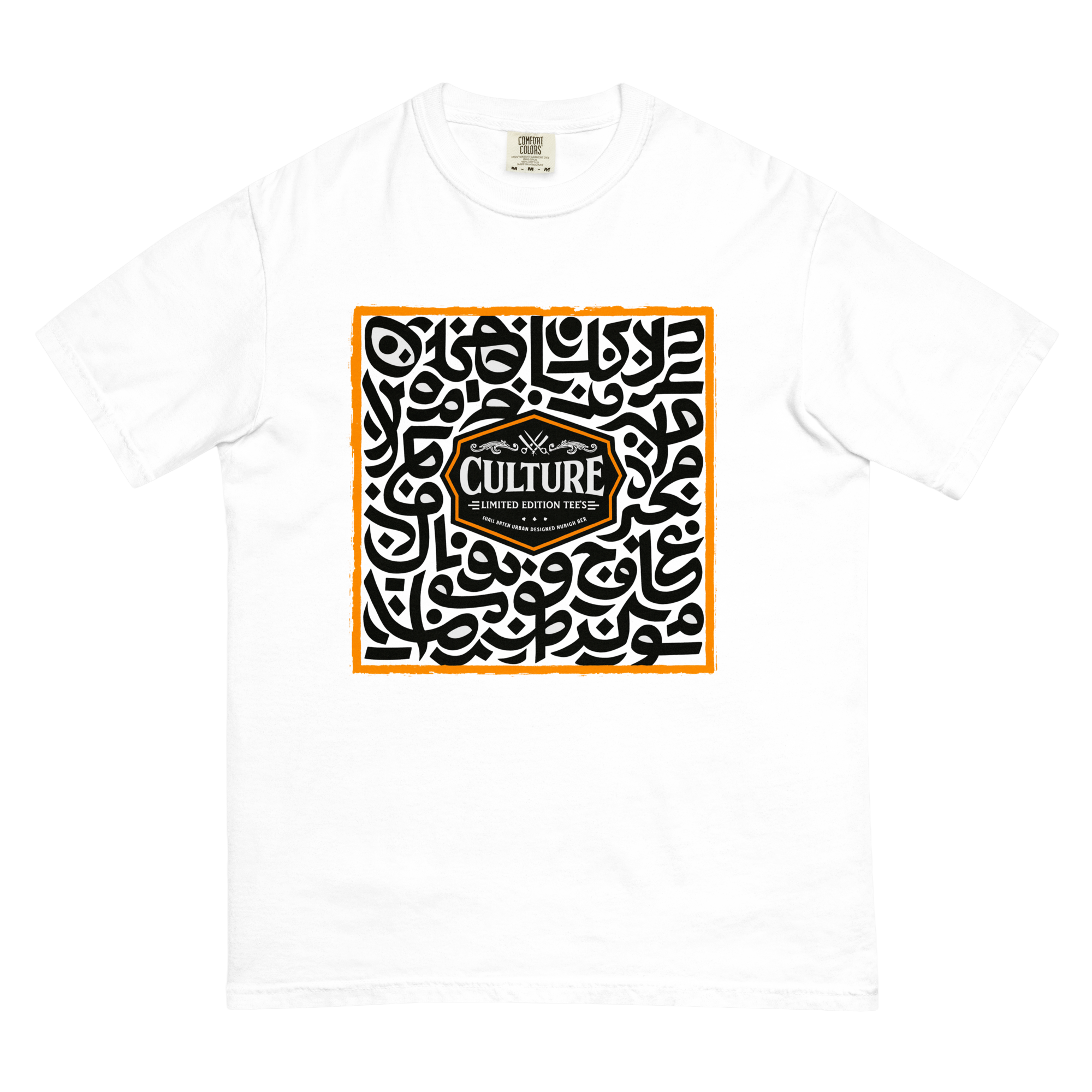 Culture Limited Calligraphy Tee | Heavyweight Garment-Dyed Vintage Shirt