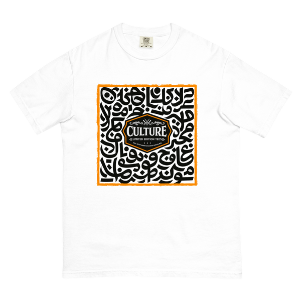 Culture Limited Calligraphy Tee | Heavyweight Garment-Dyed Vintage Shirt