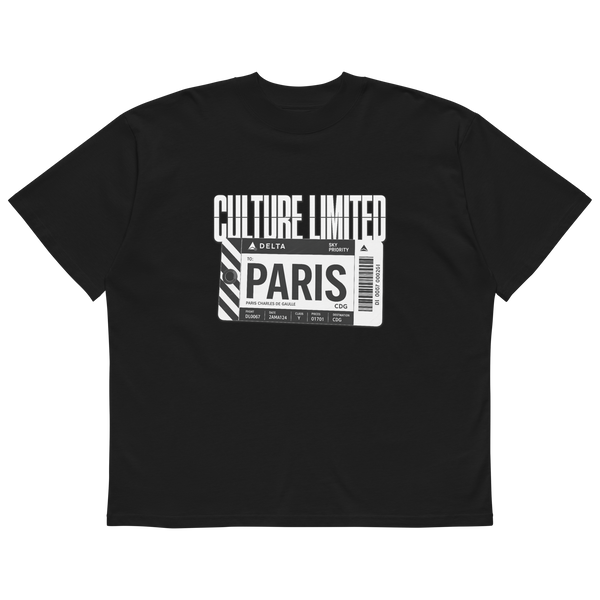 Culture Limited Paris Organic Oversized High Neck Tee