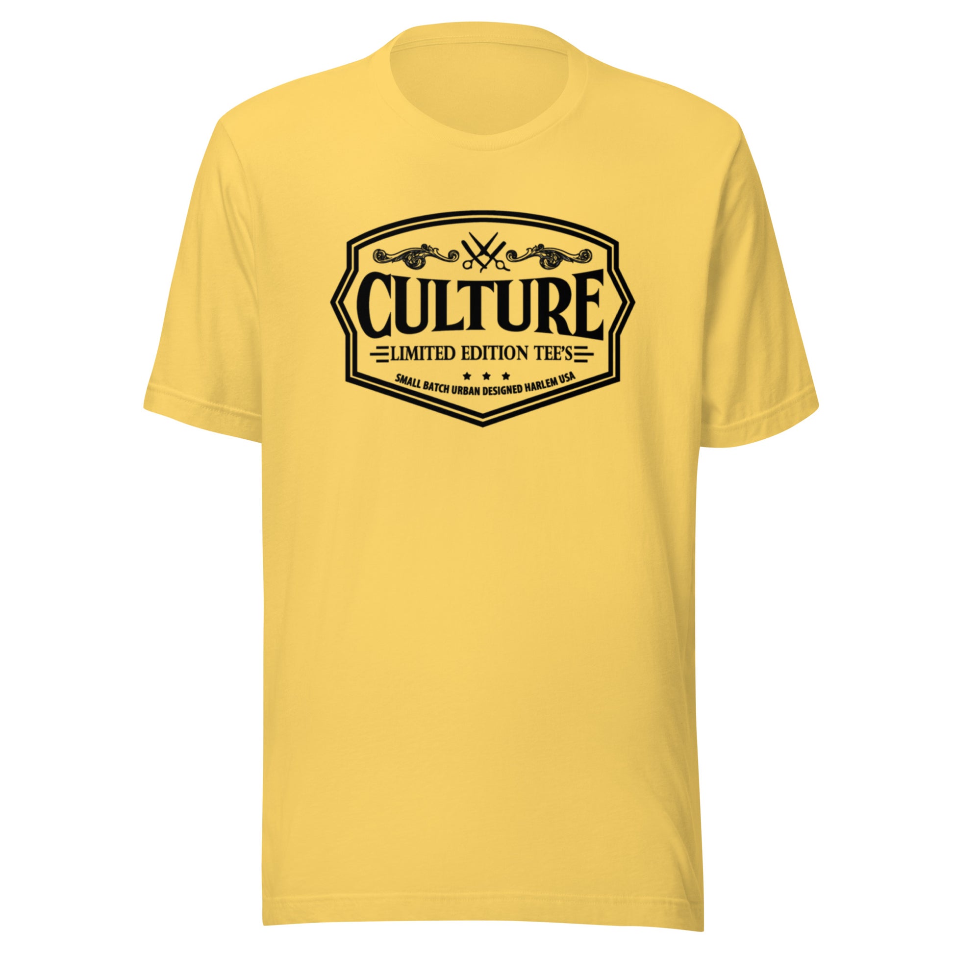 sneaker head black and yellow men's tee