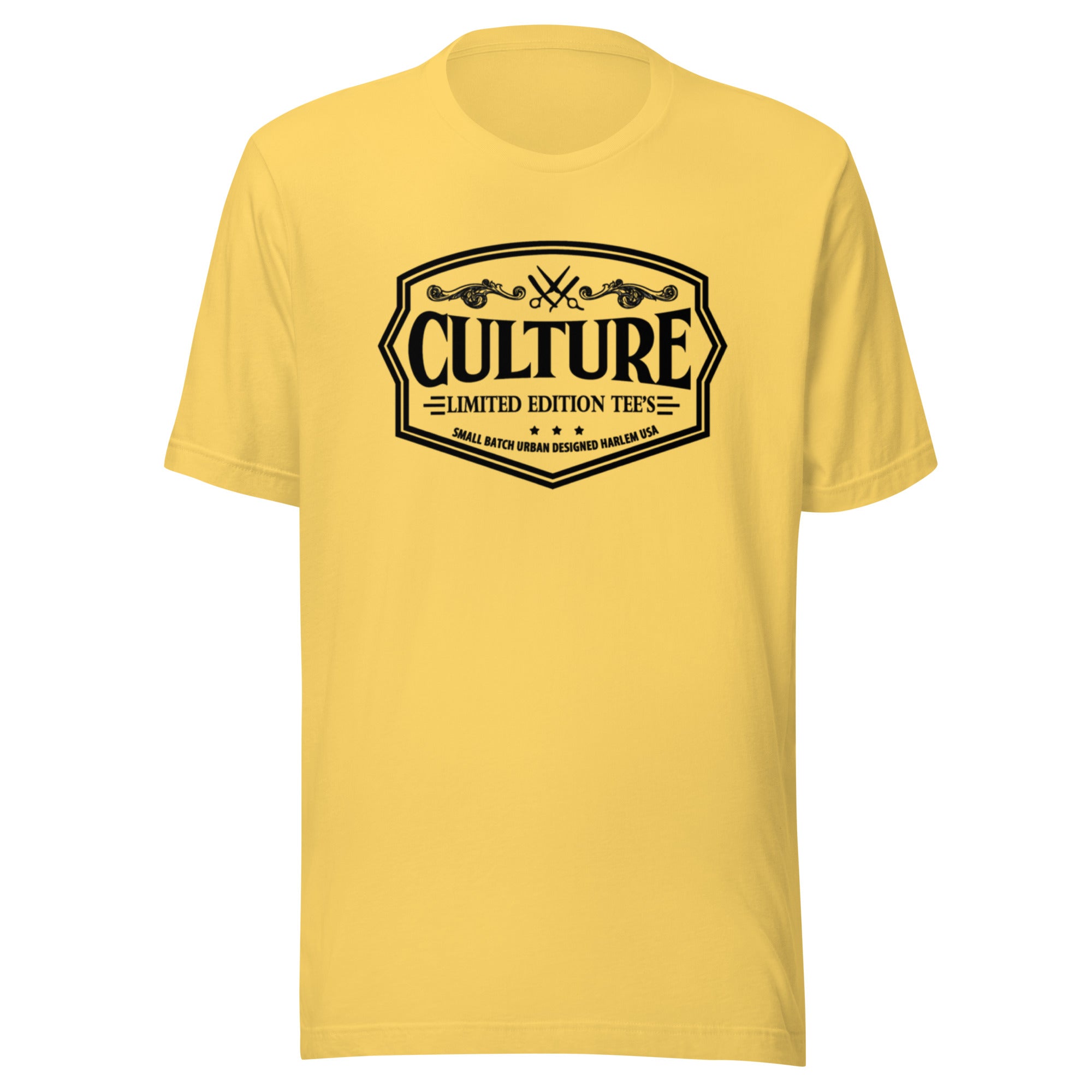 sneaker head black and yellow men's tee