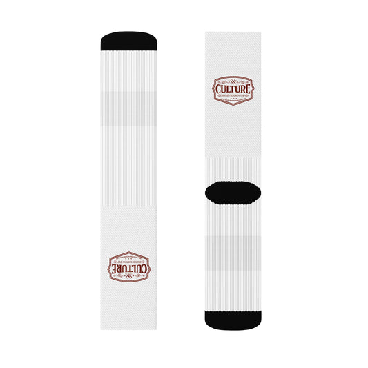 Matching Culture Logo Socks Red Logo