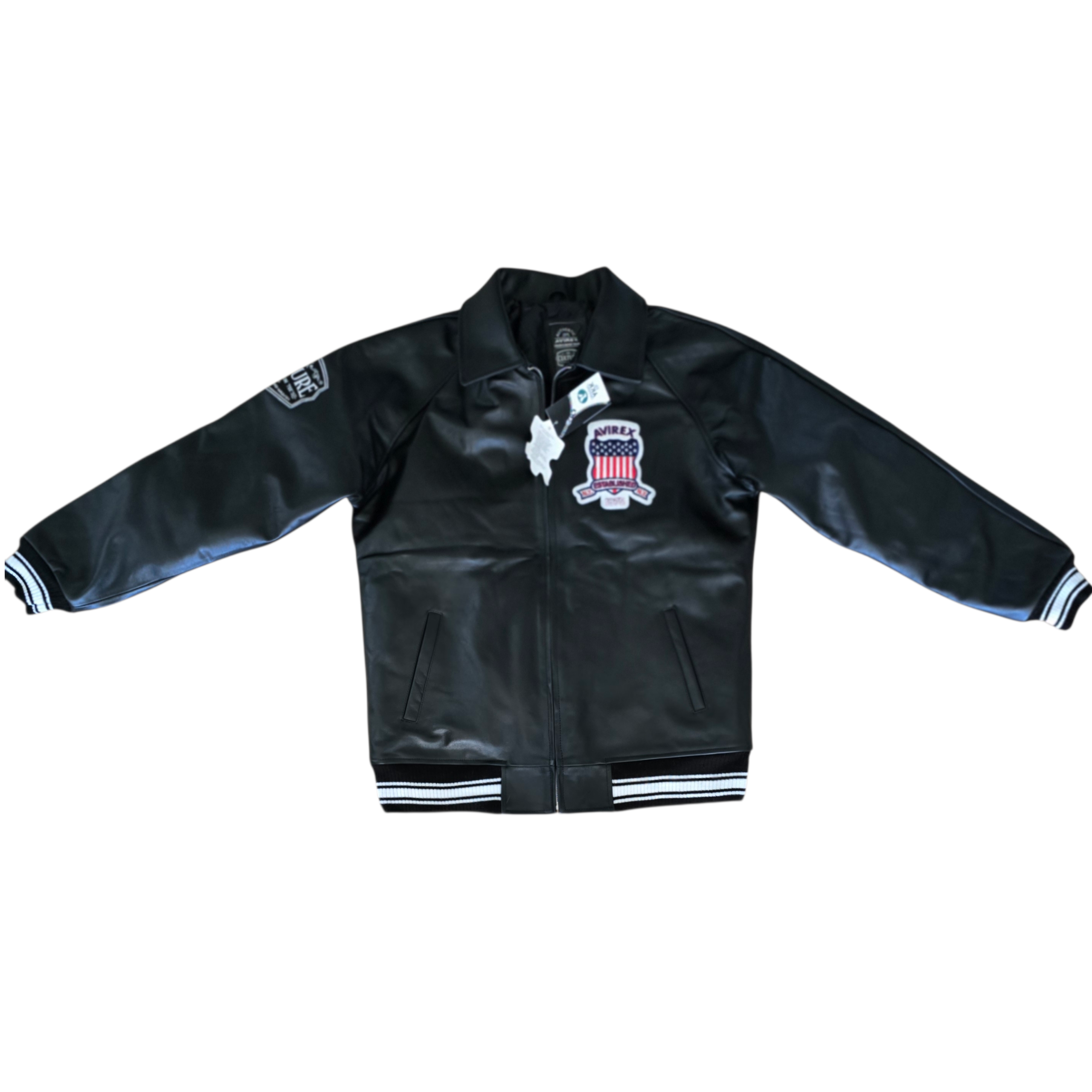 Culture Limited x Avirex | French Calfskin Leather Bomber Jacket