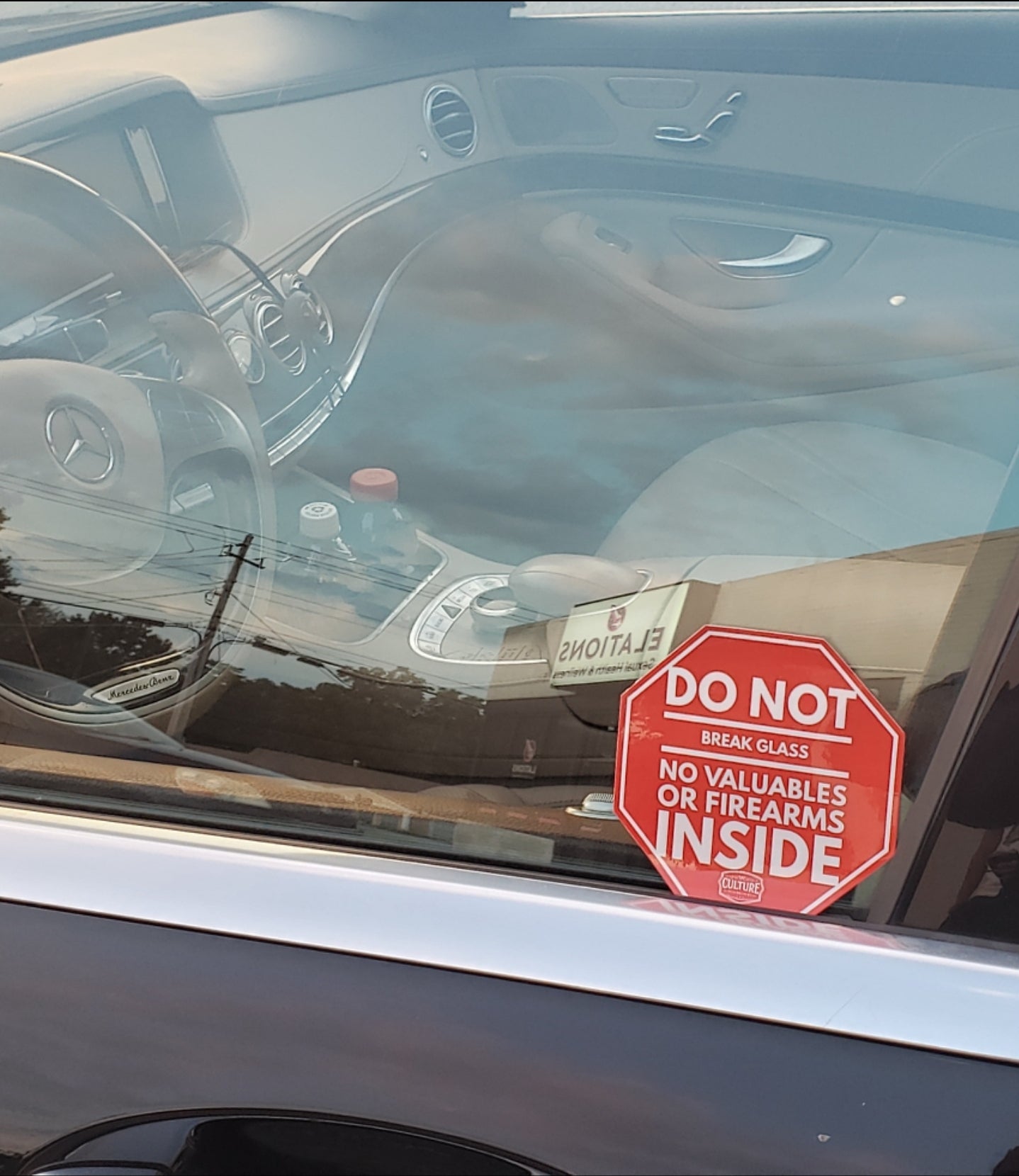 Anti-Theft Car Window Sticker. Deter Lazy Thieves. Let Them Know It's Not Worth Their Time! - Culture Limited Edition Tees