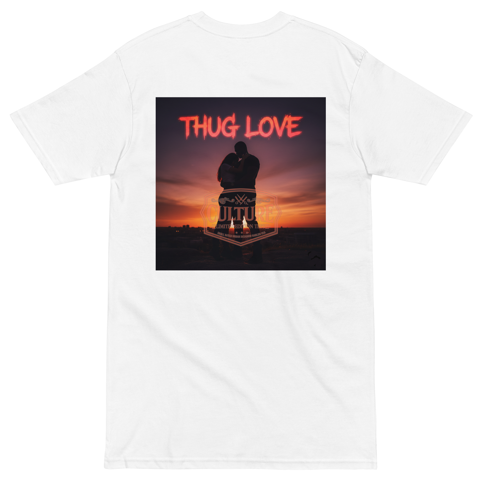 Thug Love Skyline Tee — Hers (White) back