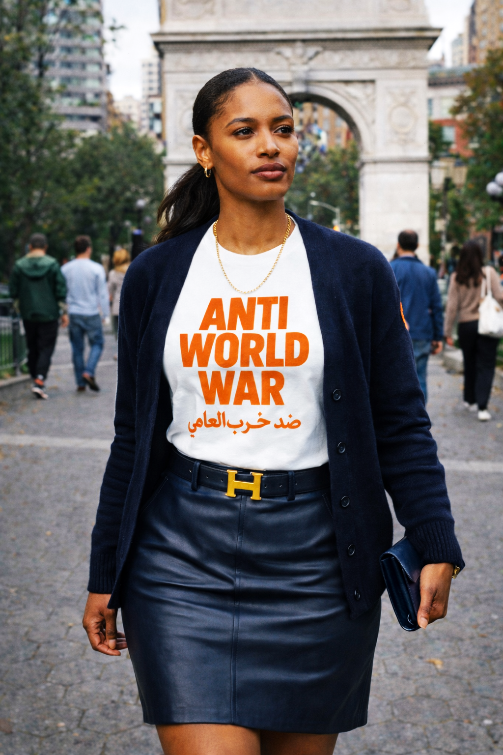 Anti World War Graphic T-Shirt