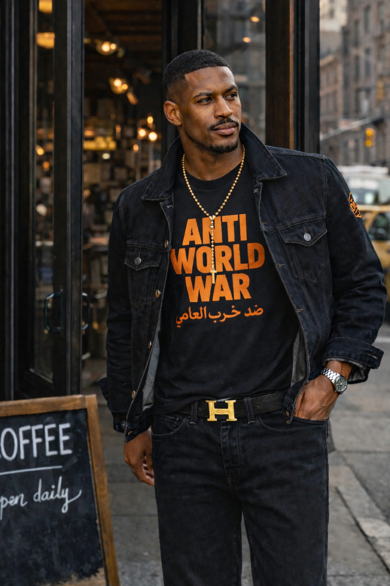 Anti World War Graphic T-Shirt
