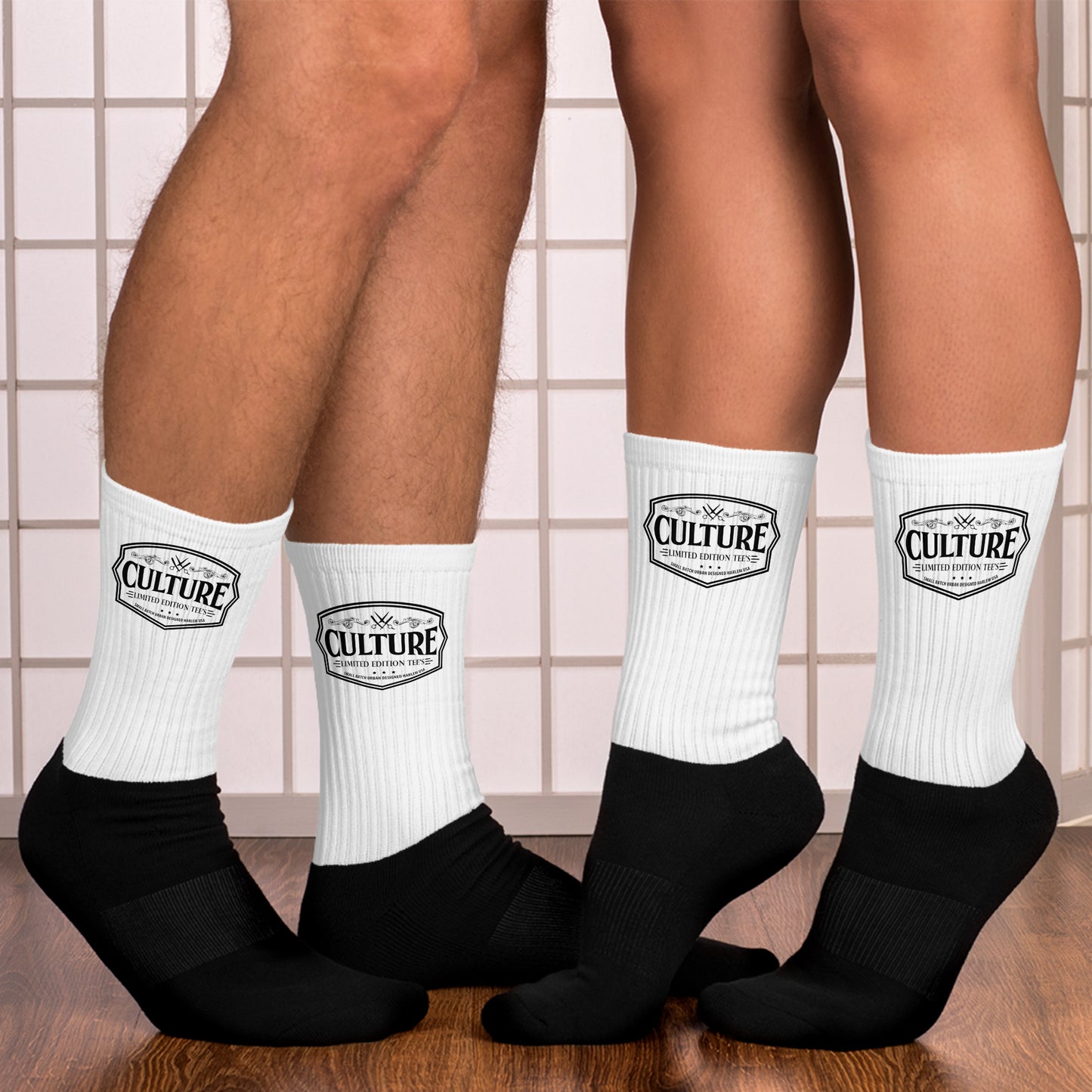 Black Foot Culture Logo Socks