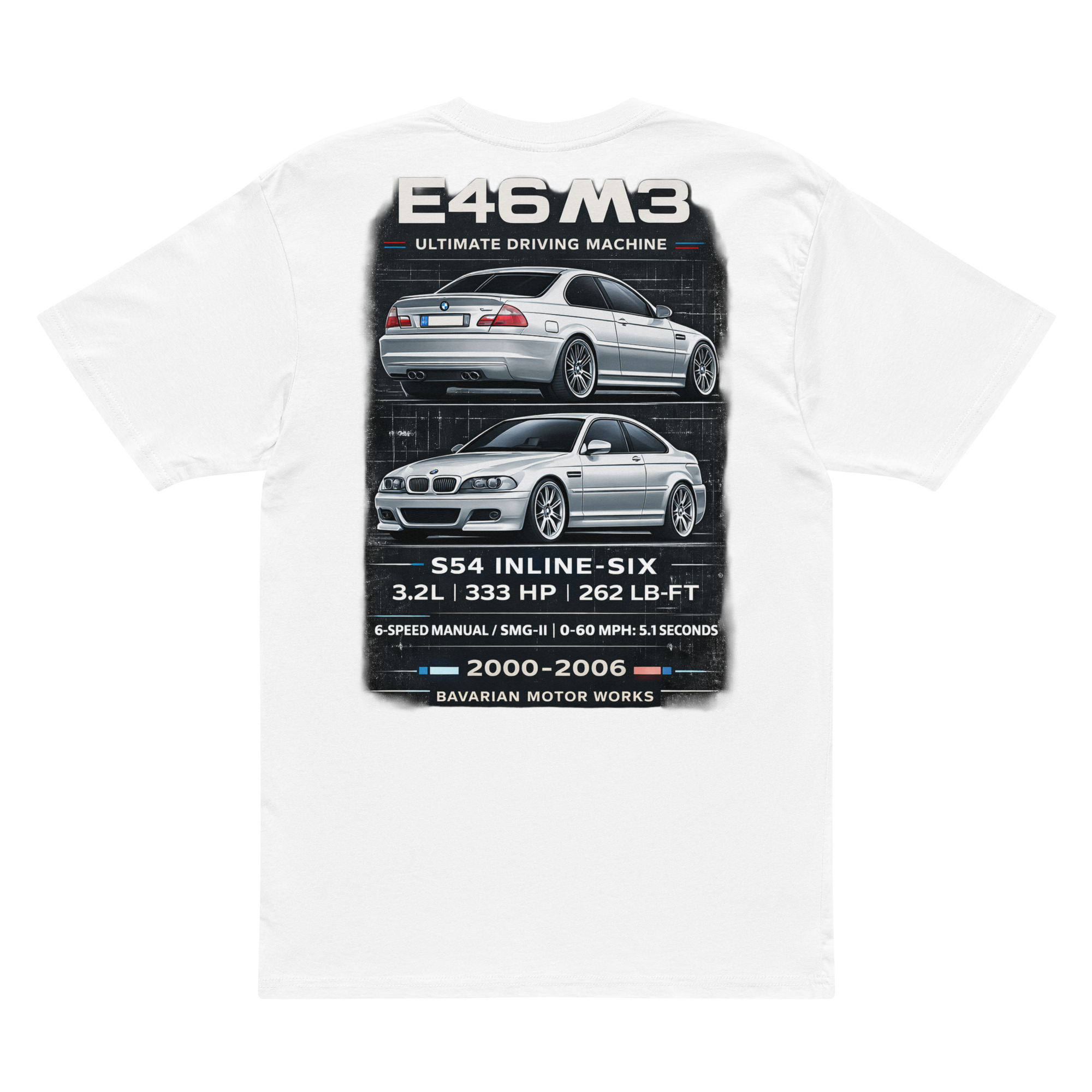 BMW E46 M3 Legacy | Premium Spec Sheet Tee