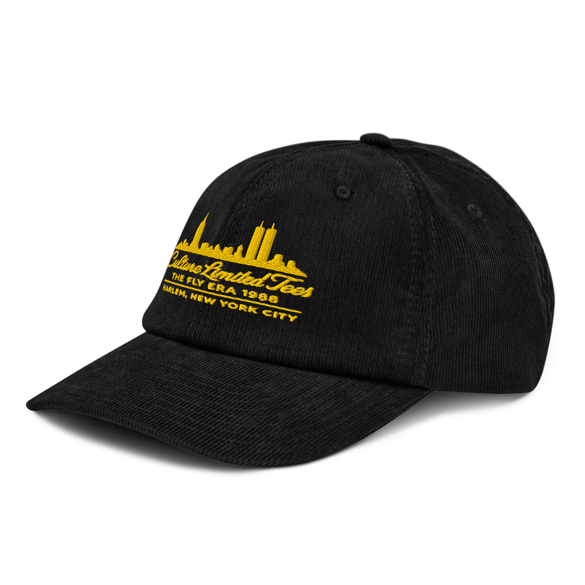 Fly Era 1988 embroidered corduroy cap with Harlem skyline artwork - product view 9