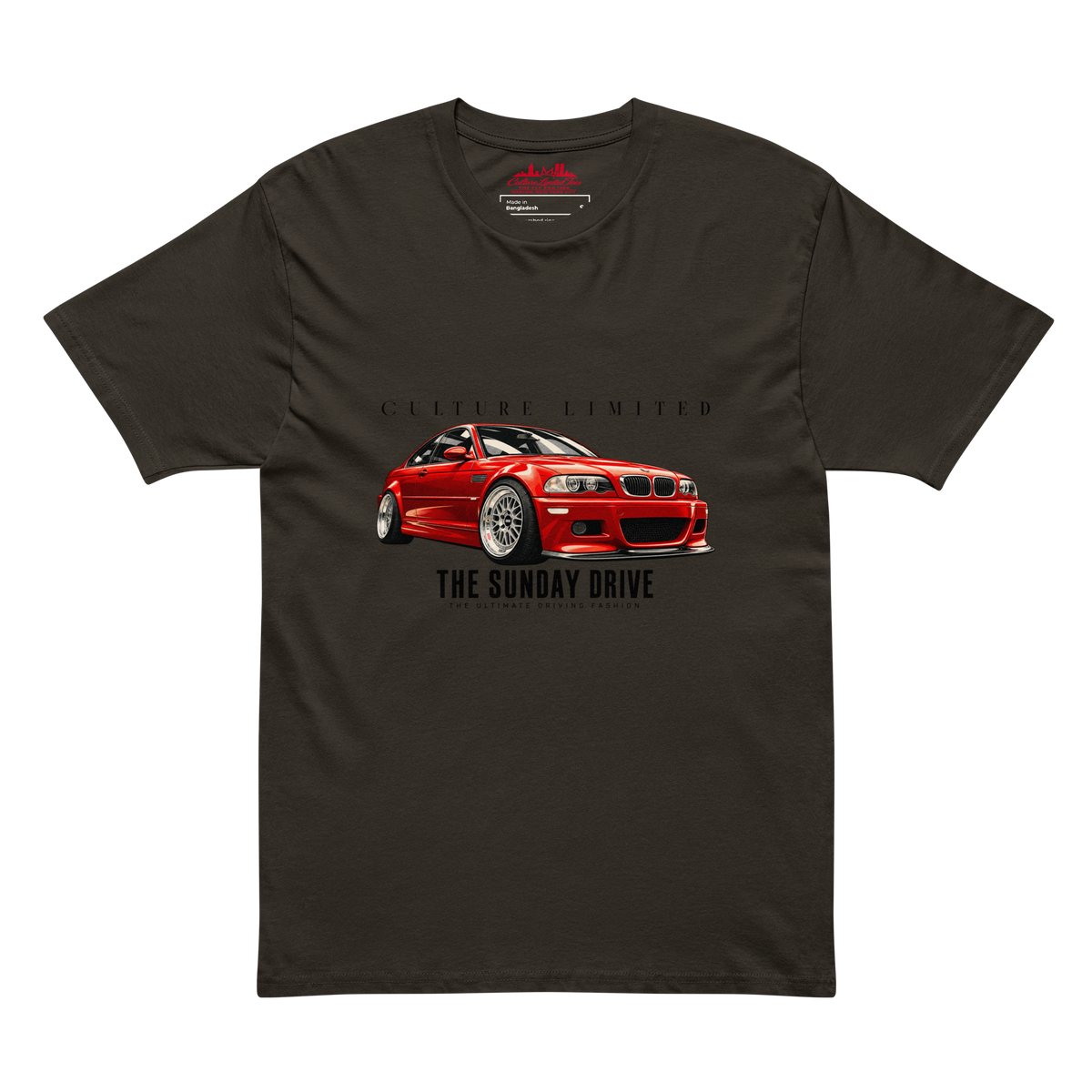Vintage black Culture Limited Sunday Drive E46 Edition tee front