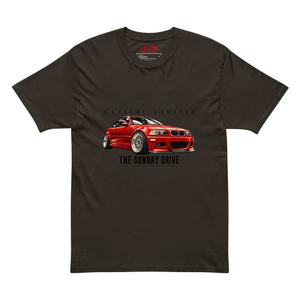 Vintage black Culture Limited Sunday Drive E46 Edition tee front