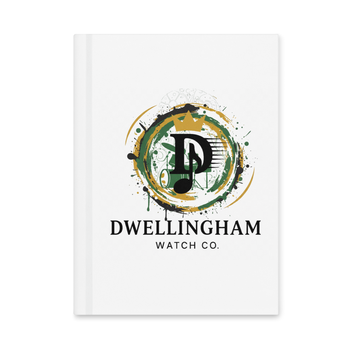 Dwellingham Watch Hardcover Matte Journal front cover straight-on view.