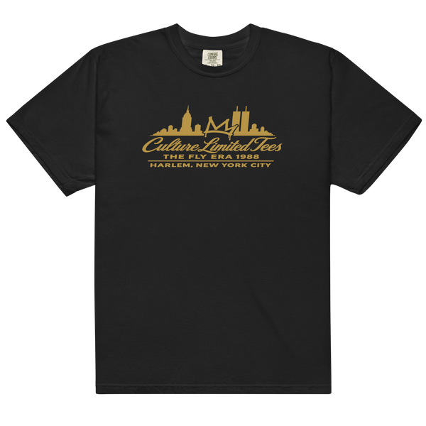 Gold Fly Era 1988 NYC crown heavyweight tee in black