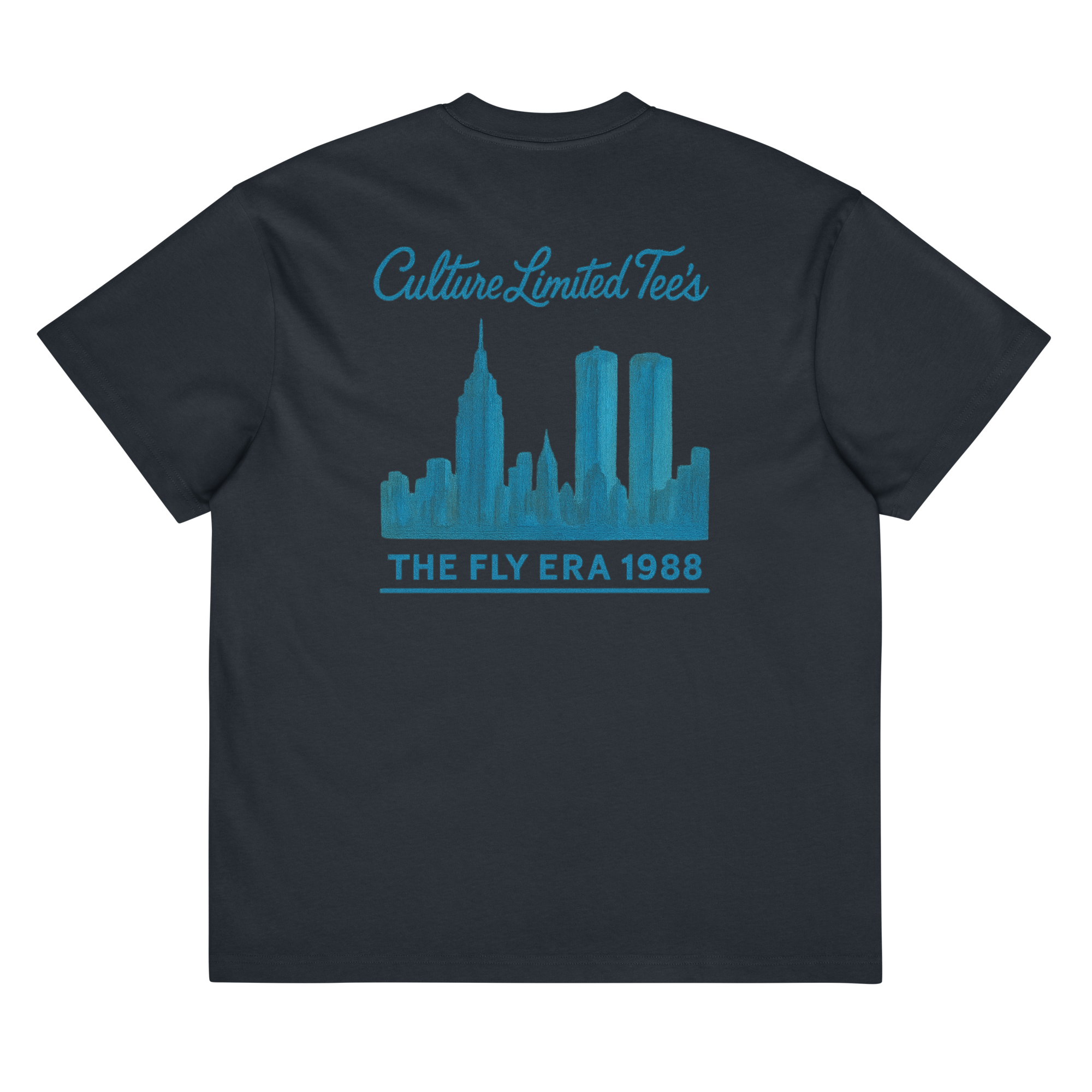 NYC Skyline Culture Script Box Tee - Culture Limited Edition Tees
