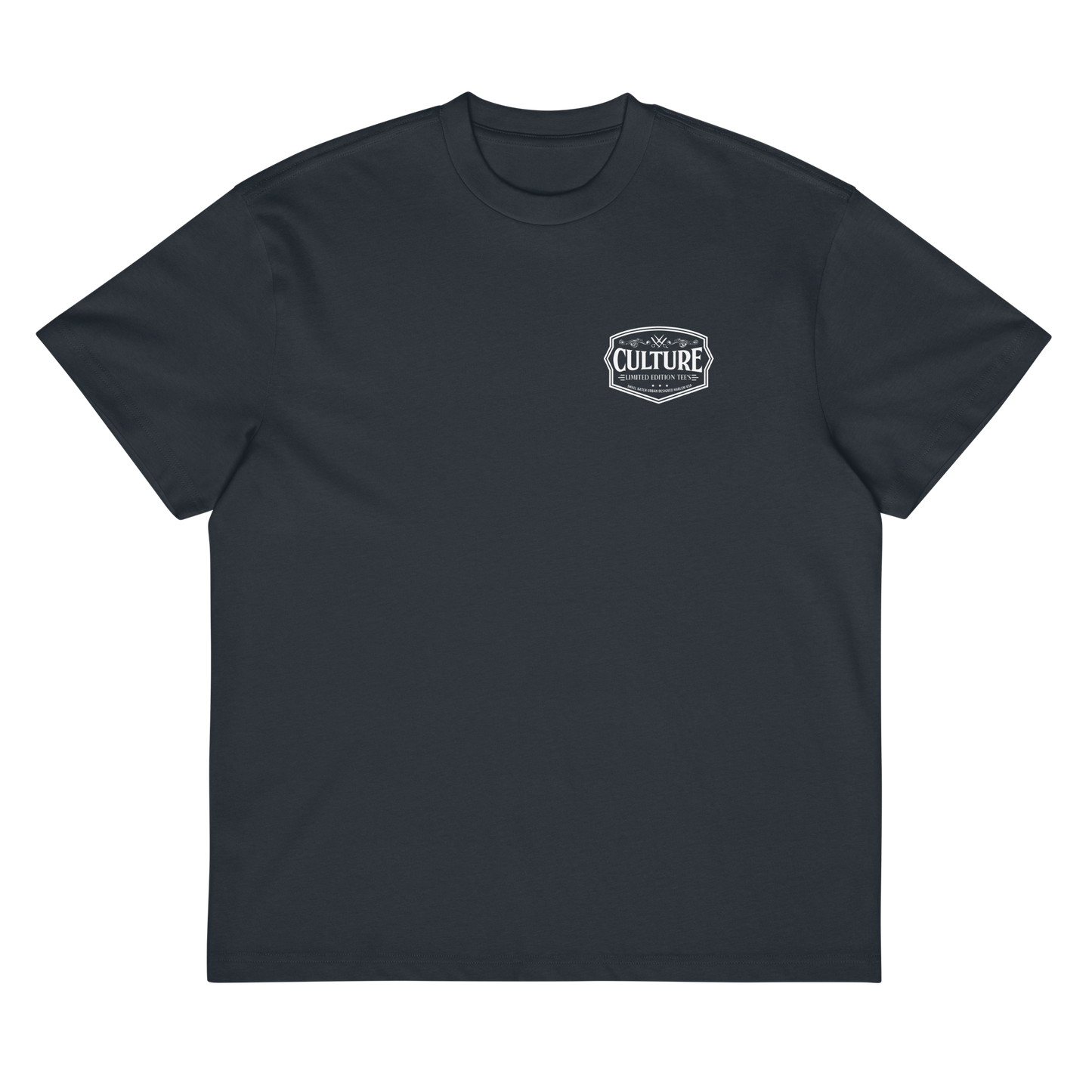 NYC Skyline Culture Script Box Tee