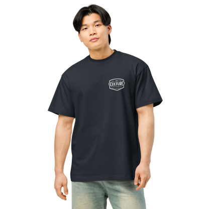 NYC Skyline Culture Script Box Tee