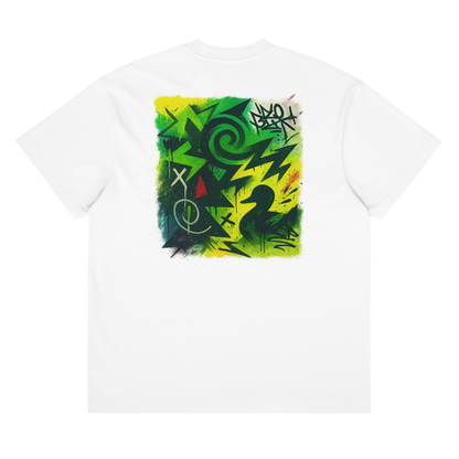 Neon Graffiti Duck Box Tee (White)